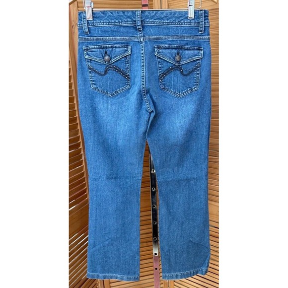 Lee Women's Slender Secret Flap Pocket Straight Leg Jeans Size 6 - Picture 2 of 7